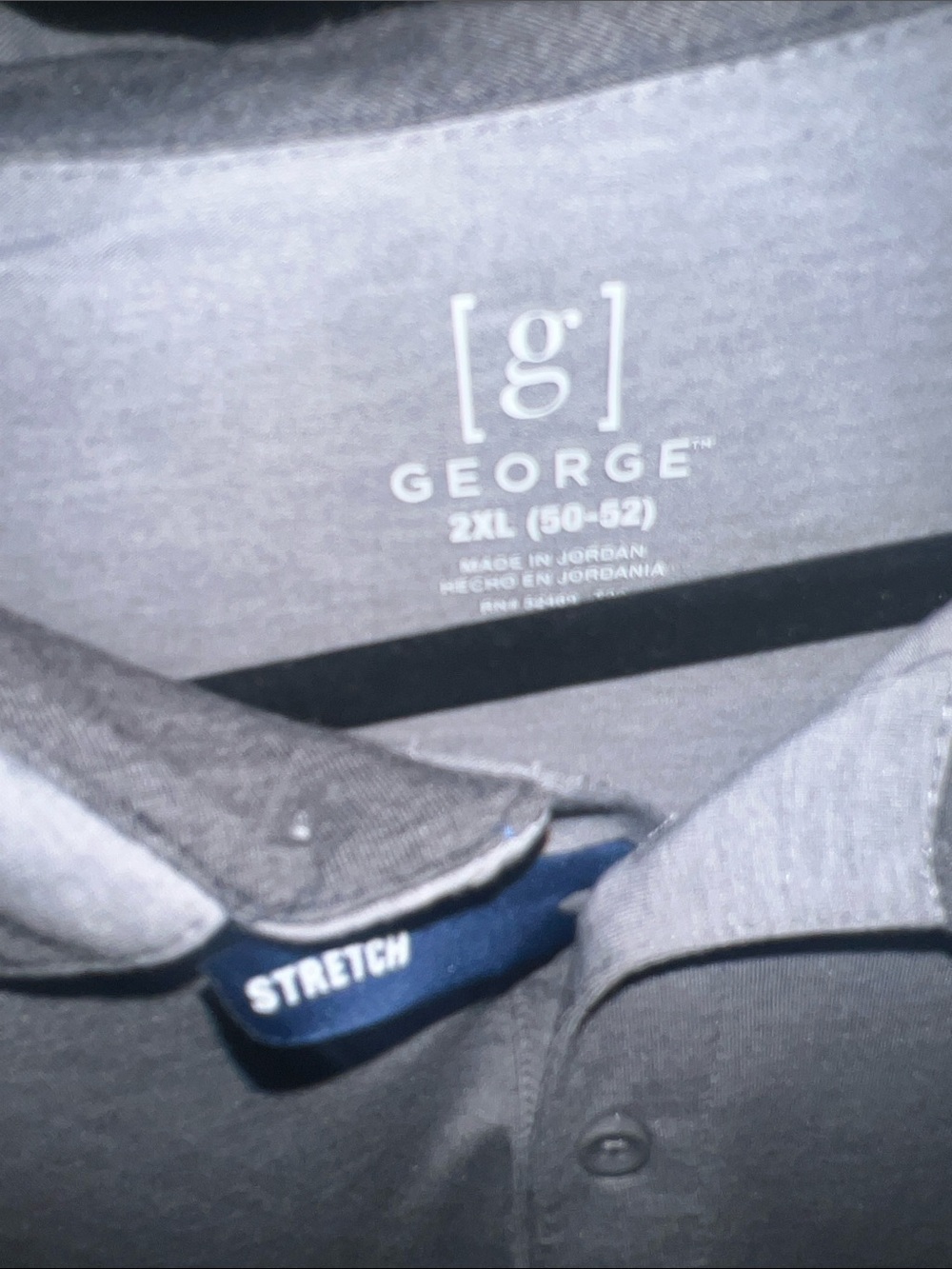 George Men's Light Gray Polo Shirt with Classic Collar - Picture 4 of 4